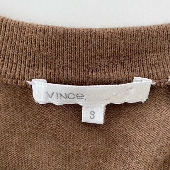 Vince cardigan, dolman sleeves 3/4 length, in a cotton  & cashmere blend knit - Picture 12 of 14